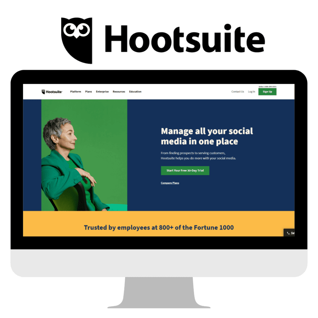 Hootsuite for online reputation marketing.