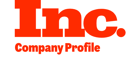 Bold red text with "Inc." in large letters and "Company Profile" beneath it on a white background.